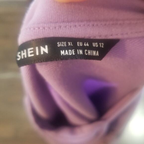 Shein Light Purple Skateboarding Skeletons Sweatshirt - Picture 5 of 8